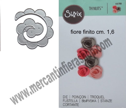 Fustella Thinlits Rose Sizzix cod 661788
