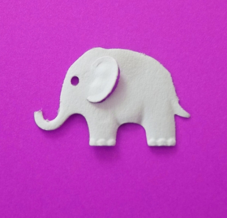 Fustella effetto rilievo Elefante FUSTELLE RILIEVO