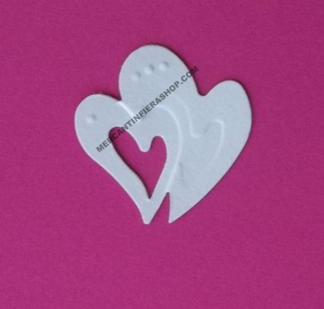Perforatore cuore doppio FUSTELLE RILIEVO