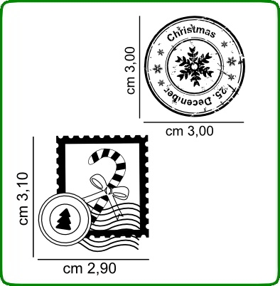 Timbri Trasparenti serie Natale TIMBRI TRASPARENTI