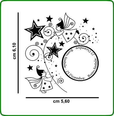 Timbri Decorativi serie Natale TIMBRI TRASPARENTI