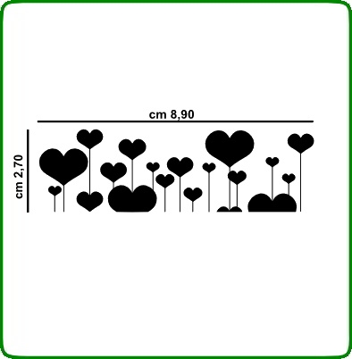 Timbro Decorativo serie love TIMBRI TRASPARENTI