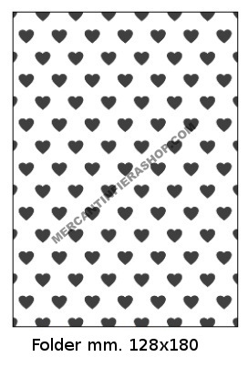 Embossing Folder Sfondo Cuori EMBOSSING