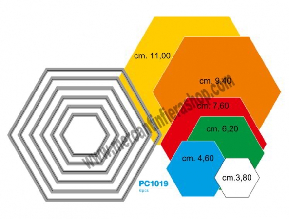 Fustelle sottili Esagoni SOTTILI