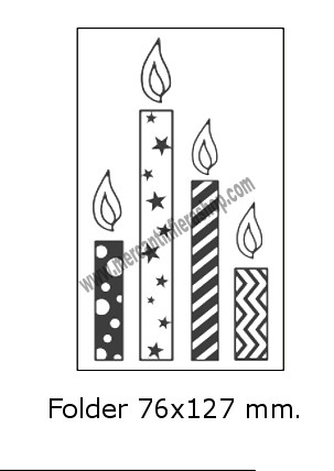 Embossing Folder Candele EMBOSSING
