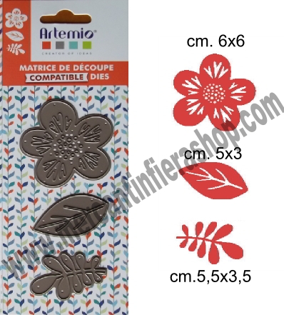 Fustella sottile Fiore e Foglie SOTTILI