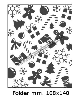 Embossing Folder Natale per Big Shot EMBOSSING