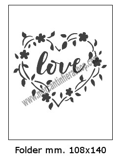 Embossing Folder Love per Big Shot EMBOSSING