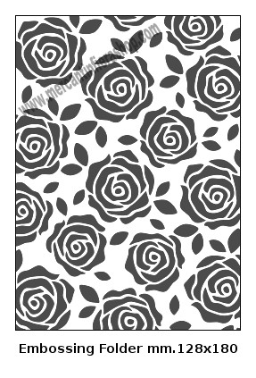 Embossing Folder Sfondo Rose EMBOSSING