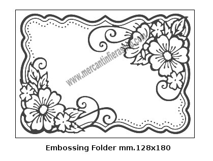 Embossing Folder Cornice Fiori EMBOSSING