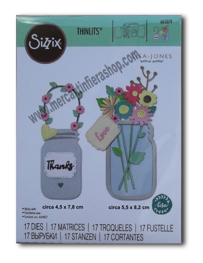 Sizzix Thinlits Jar of Flowers 
