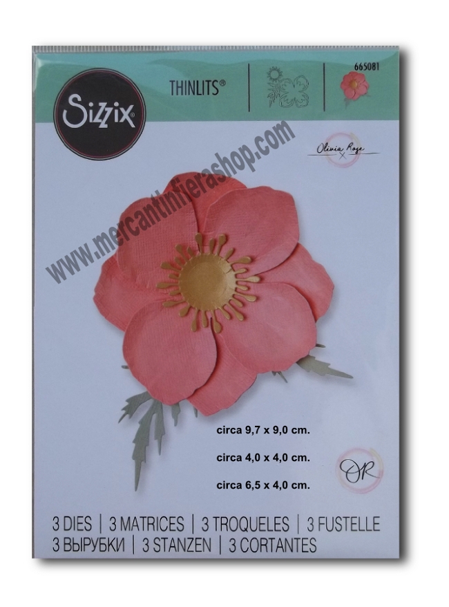 Sizzix Thinlits Icelandic Poppy 