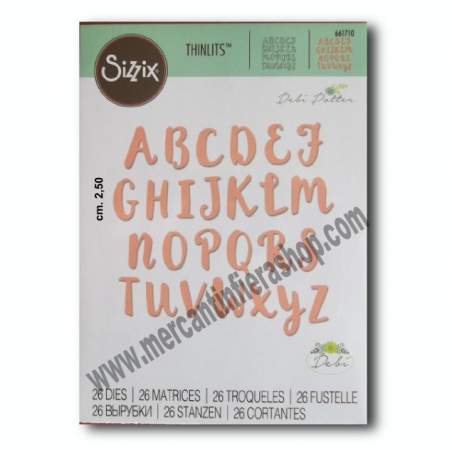 Sizzix Thinlits Alfabeto Maiuscolo SOTTILI