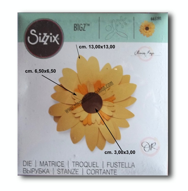 Fustella Sizzix Bigz Sunflower 