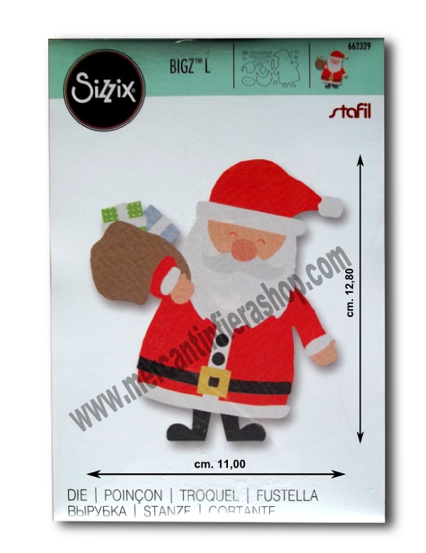 Fustella Sizzix Bigz L Babbo Natale 
