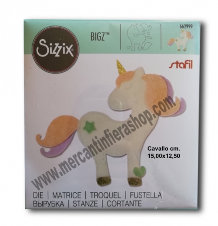 Fustella Sizzix Bigz Unicorno ALTE