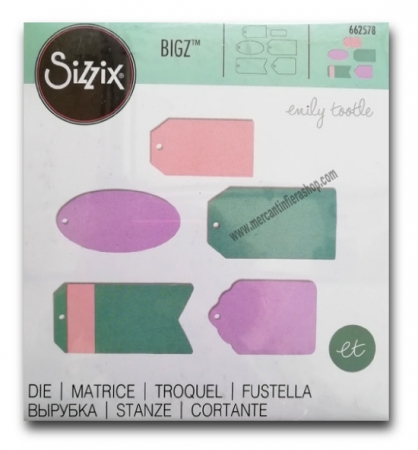 Fustella Sizzix Bigz Tags ALTE
