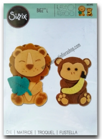 Fustella Sizzix Bigz L Jungle Animals ALTE