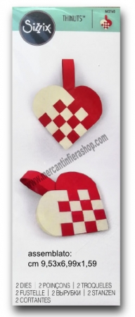Sizzix Thinlits Cuore Intrecciato SOTTILI