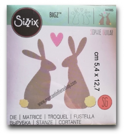 Fustella Sizzix Bigz Coniglietti ALTE