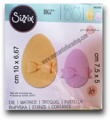 Fustella Sizzix Bigz Uova di Pasqua 