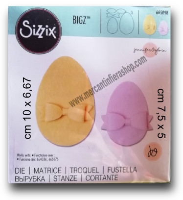 Fustella Sizzix Bigz Uova di Pasqua ALTE